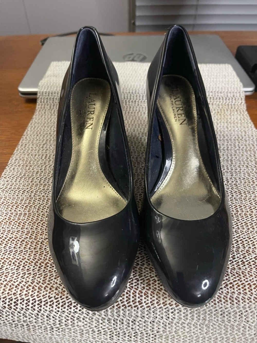 Lauren Ralph Lauren black patent leather Heels size 6.5